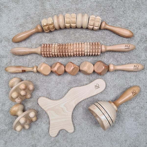 KIT Maderoterapia corporal 7piezas.